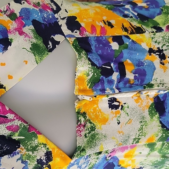 Limited Yellow Floral Maxi Dress Colorful Sleeveless Cottagecore Sundress Sz 6 - Picture 7 of 10